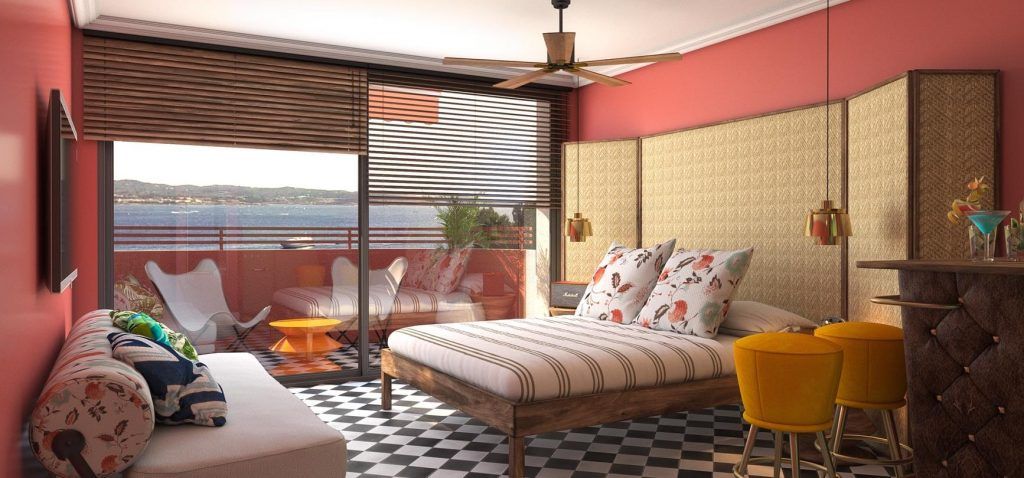 Habitación Hotel Cubanito en Ibiza
