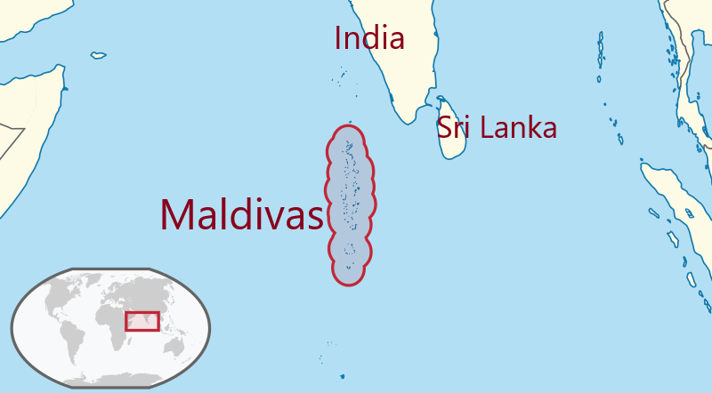 dónde están las Maldivas